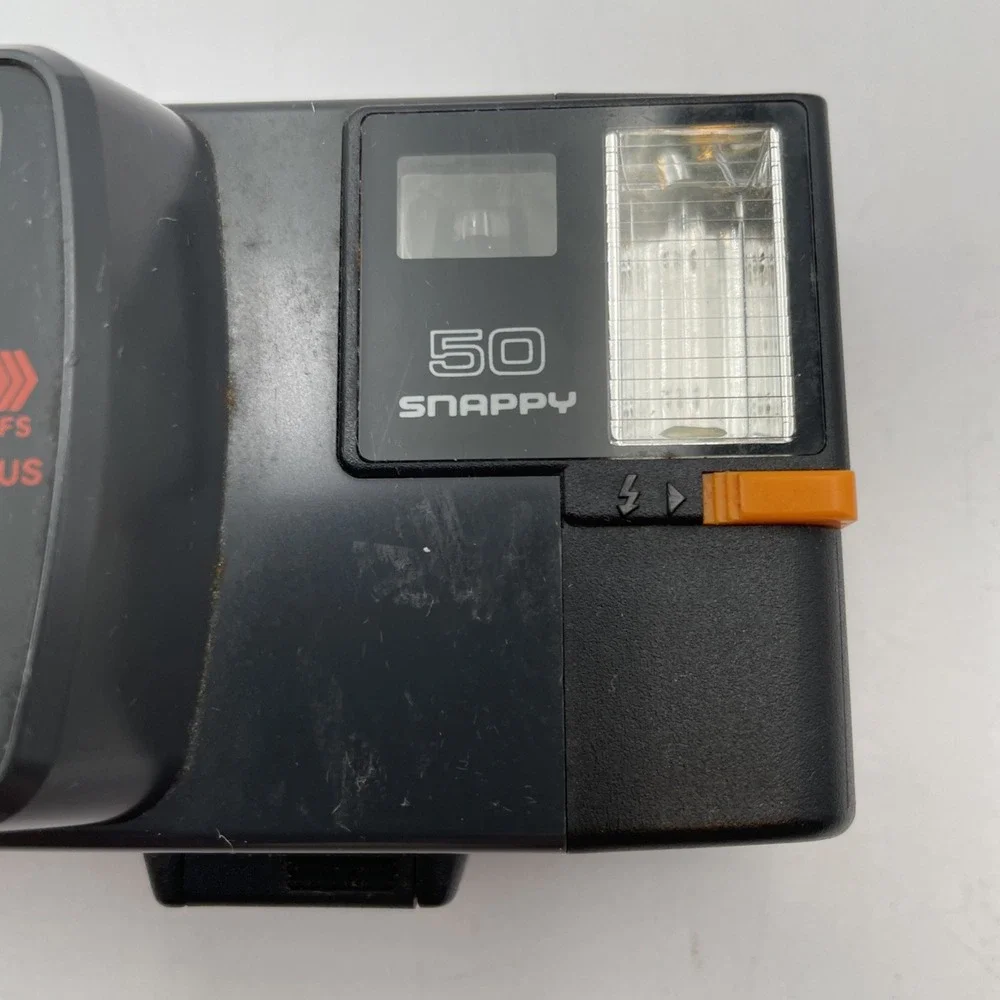 Vintage Canon Snappy 50 35mm Camera w/ Built-In Flash, Adjustable Strap READ